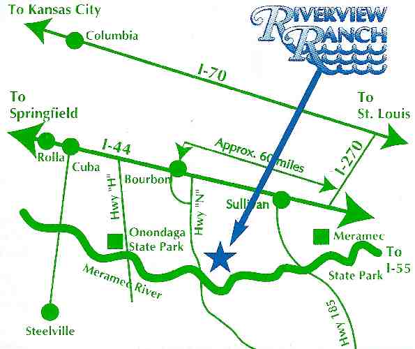 Driving Directions to Riverview Ranch
